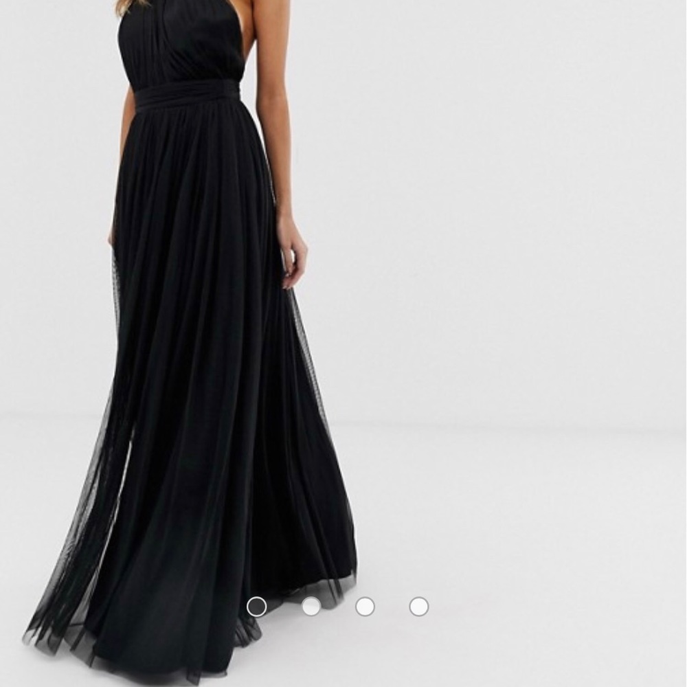 ASOS black gown dress
